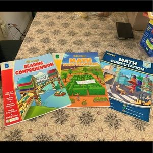 5th Grade Reading, and Math Practice workbook.